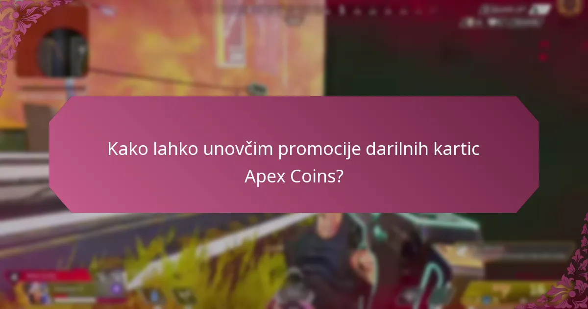 Kako lahko unovčim promocije darilnih kartic Apex Coins?